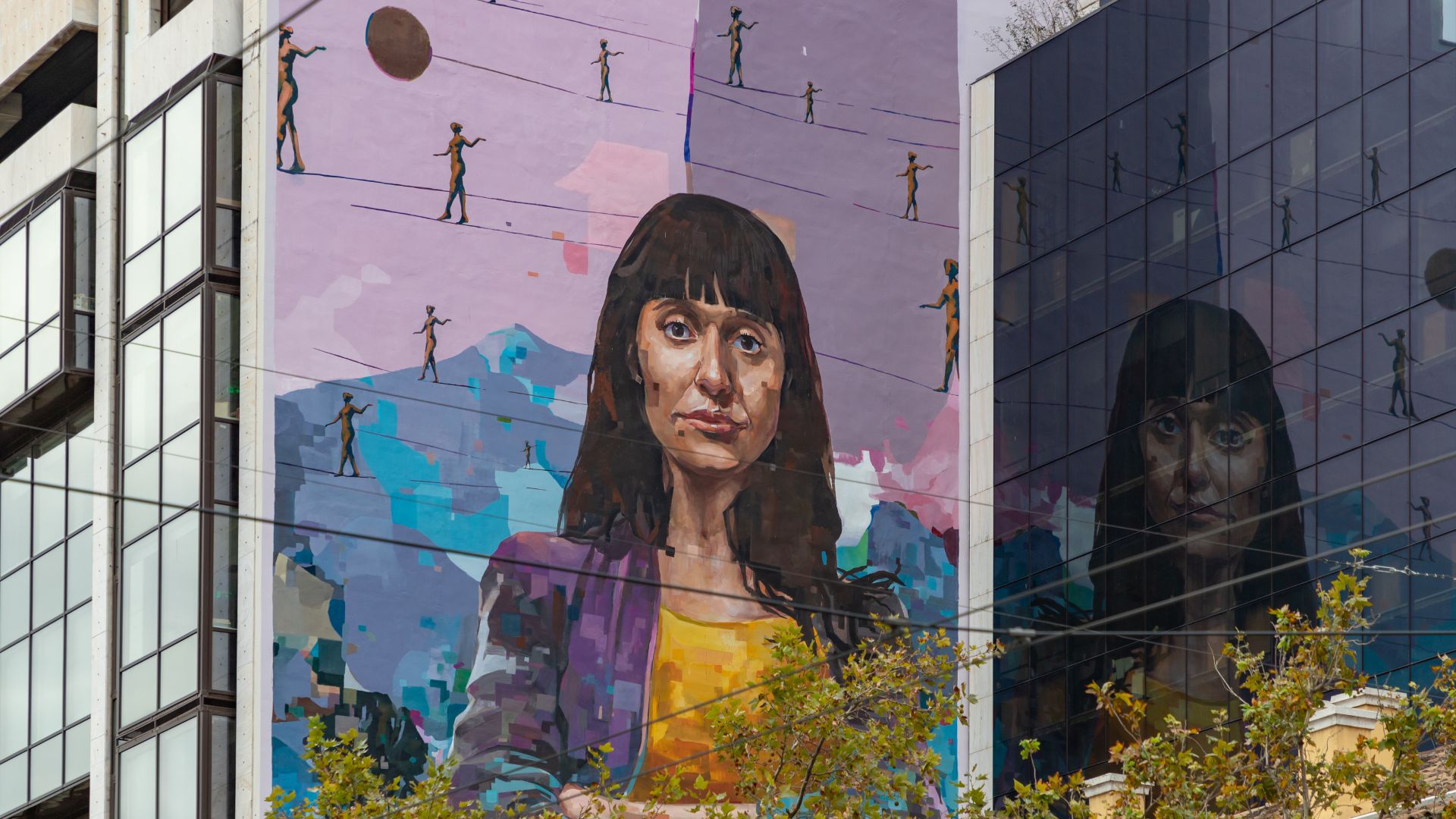 Wage and gender Equality Mural of female